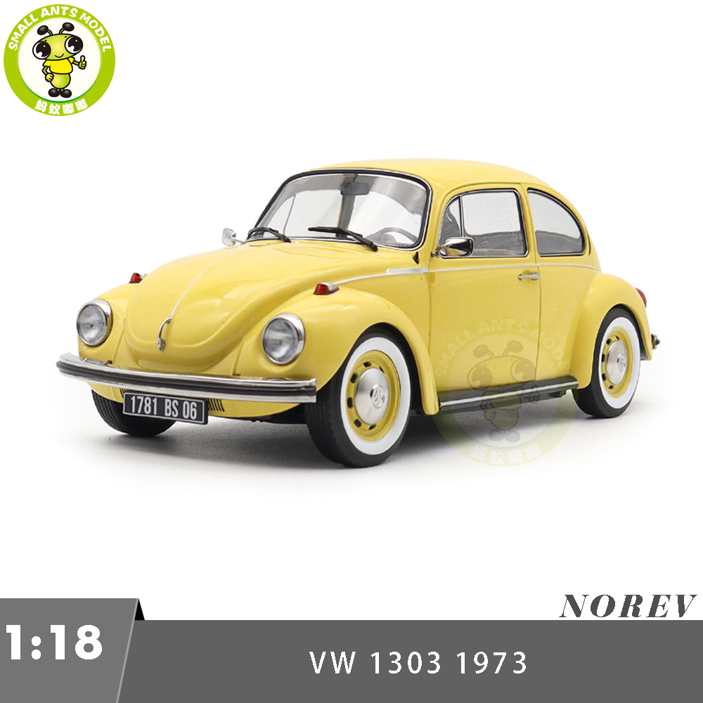 1/18 VW Volkswagen 1303 1973 Beetle Norev 188675 Yellow Diecast