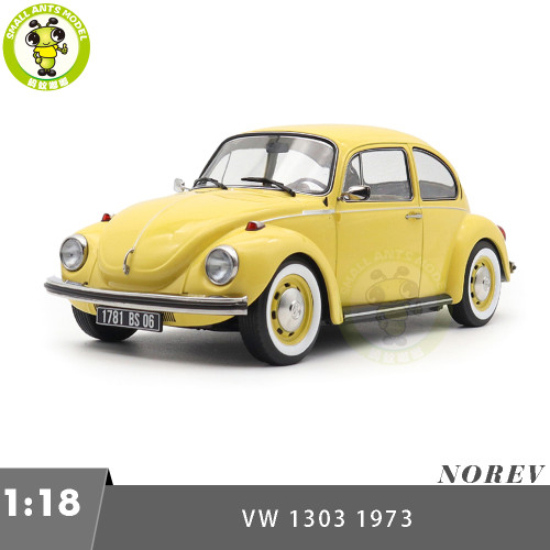 1/18 VW Volkswagen 1303 1973 Beetle Norev 188675 Yellow Diecast Model Toys Car Boys Girls Gifts