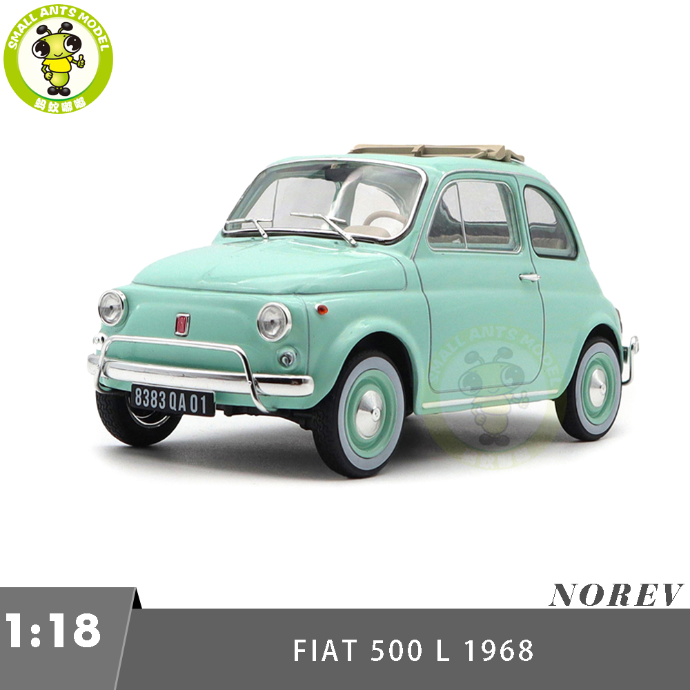 1/18 Fiat 500 L 1968 Norev 187780 Ivory Wedding Gift Diecast Model