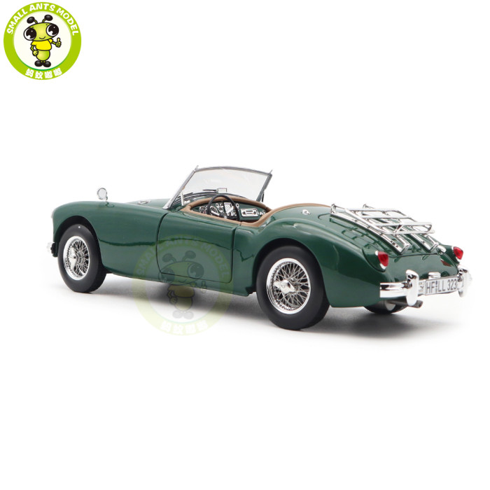 1/18 MG MGA 1955 Roadster Norev 182610 British Racing Green Diecast Model Toys Car Boys Girls Gifts