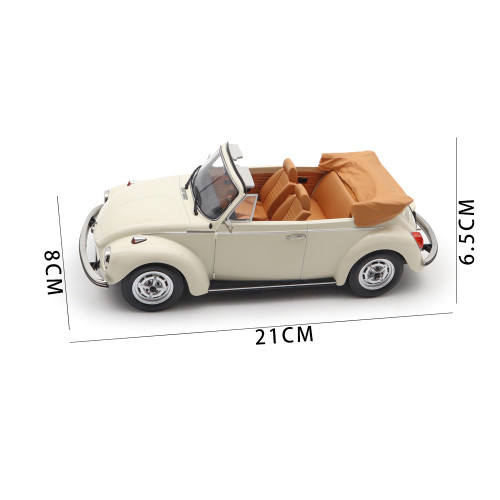 1/18 VW Volkswagen 1303 1973 Beetle Cabriolet Norev 188535 Cream White Diecast Model Toys Car Boys Girls Gifts