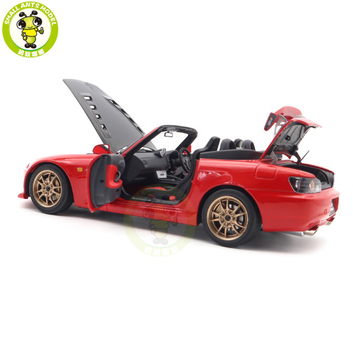 1/18 MOTORHELIX Honda S2000 AP2 MUGEN Diecast Model Toy Car Gifts For Father Friends