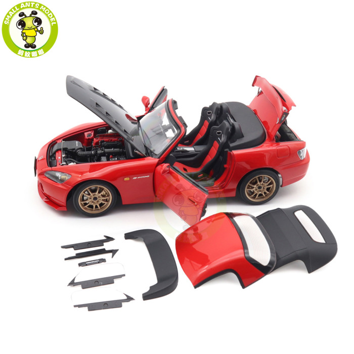 1/18 MOTORHELIX Honda S2000 AP2 MUGEN Diecast Model Toy Car Gifts For Father Friends