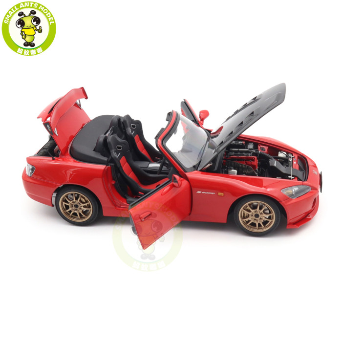 1/18 MOTORHELIX Honda S2000 AP2 MUGEN Diecast Model Toy Car Gifts For Father Friends