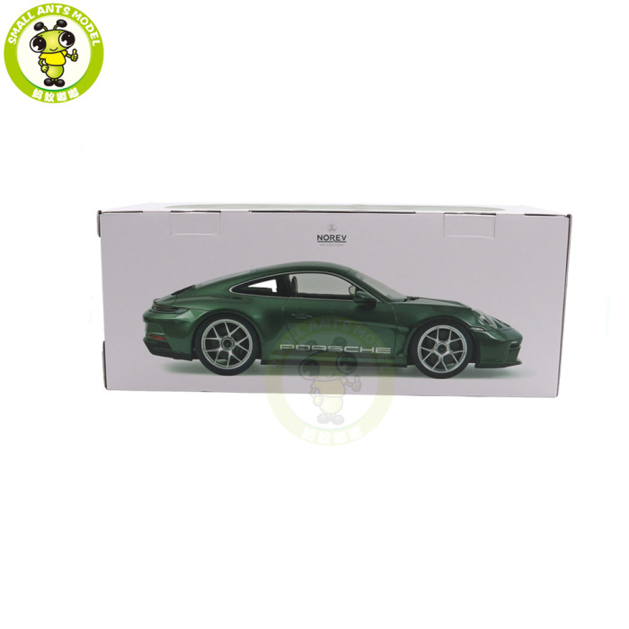 1/12 Porsche 911 S/T 2023 Norev 127552 Malachite Green Metallic Diecast Model Toy Car Gifts For Friends