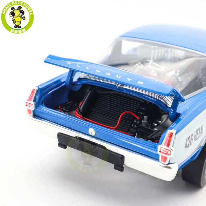 1/18 Chrysler 1966 Plymouth Barracuda HEMI HUSTLER ACME Diecast Model Car Toys Gifts