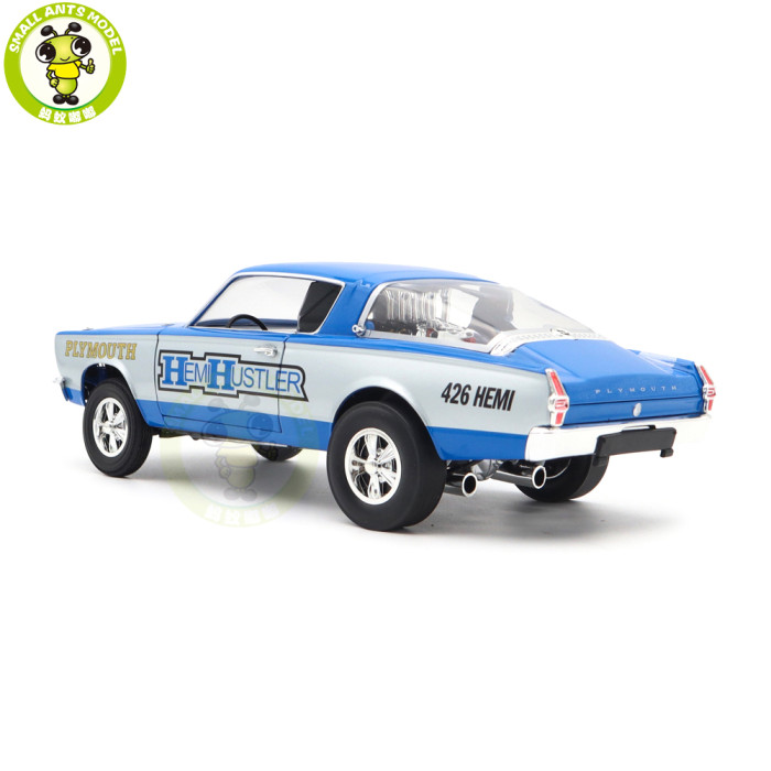 1/18 Chrysler 1966 Plymouth Barracuda HEMI HUSTLER ACME Diecast Model Car Toys Gifts
