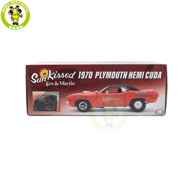 1/18 Chrysler 1970 Plymouth HEMI CUDA ACME Diecast Model Car Toys Gifts