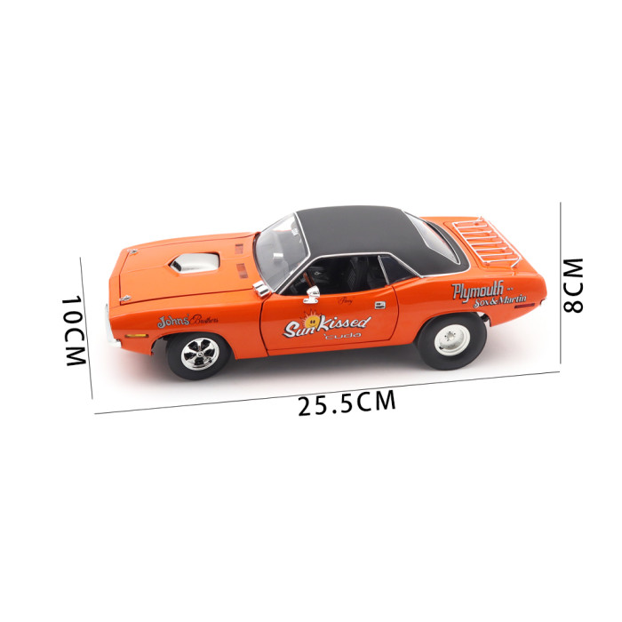 1/18 Chrysler 1970 Plymouth HEMI CUDA ACME Diecast Model Car Toys Gifts