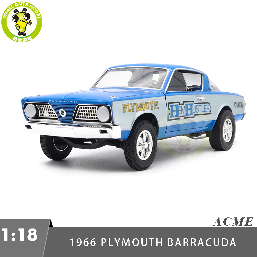 1/18 1969 PLYMOUTH BARRACUDA Road Signature Diecast Model Car Toys