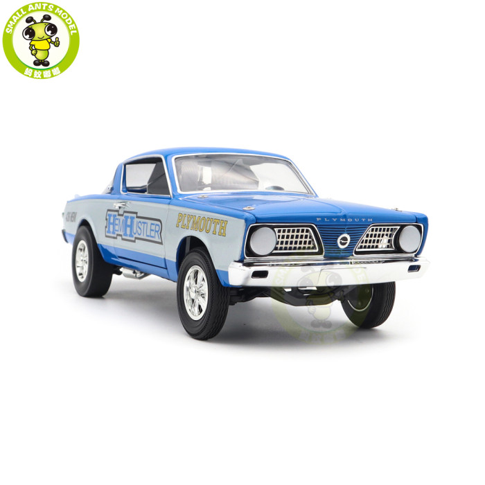 1/18 Chrysler 1966 Plymouth Barracuda HEMI HUSTLER ACME Diecast Model Car Toys Gifts