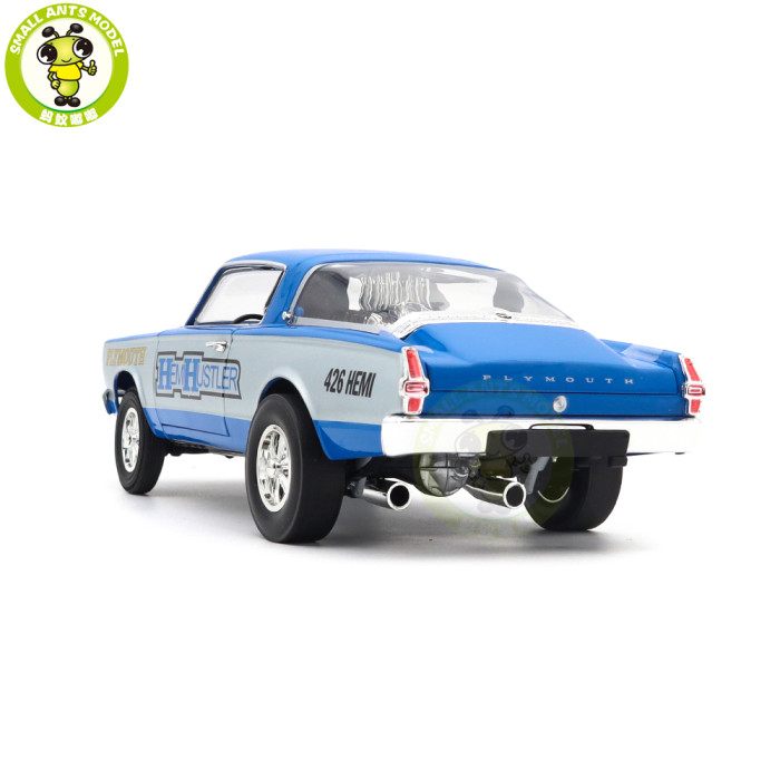 1/18 Chrysler 1966 Plymouth Barracuda HEMI HUSTLER ACME Diecast Model Car Toys Gifts