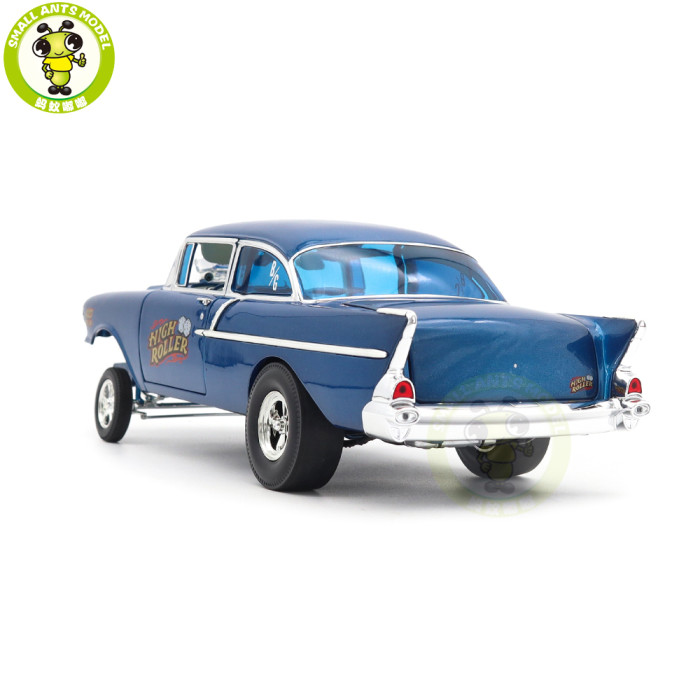 1/18 1957 Chevrolet 150 Gasser Blue ACME Diecast Model Car Toys Gifts