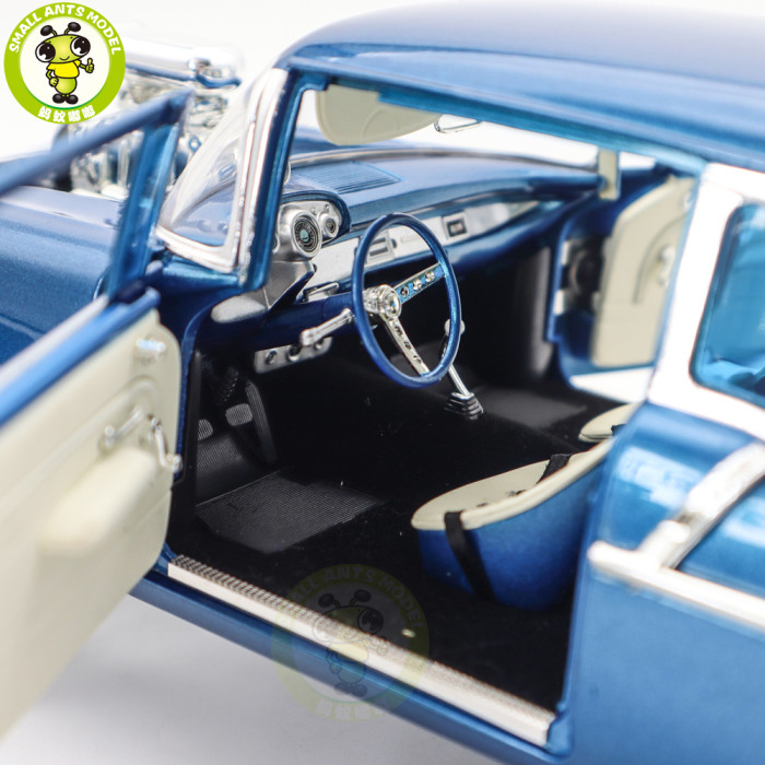 1/18 1957 Chevrolet 150 Gasser Blue ACME Diecast Model Car Toys Gifts