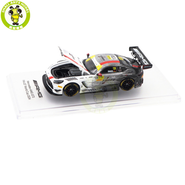 1/64 Mercedes AMG GT3 EVO II NZG Kiloworks Diecast Model Toy Cars Gifts For Father Friends