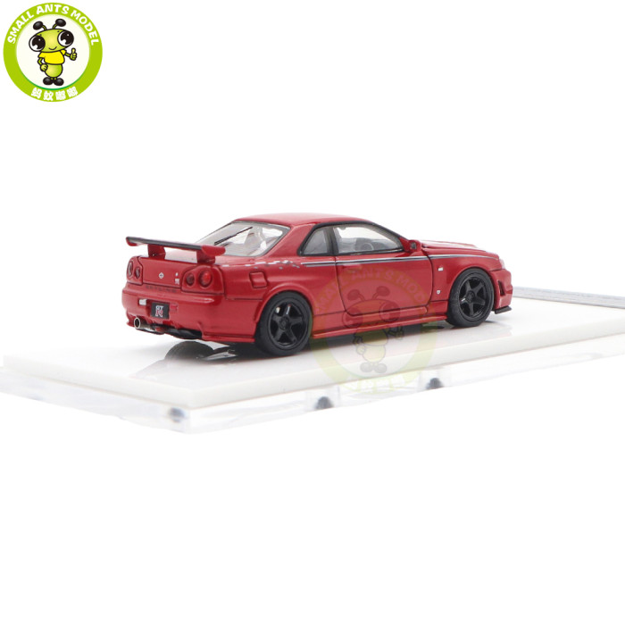 1/64 MOTORHELIX Nissan Skyline GT-R R34 NISMO Diecast Model Toy Car Gifts For Father Friends
