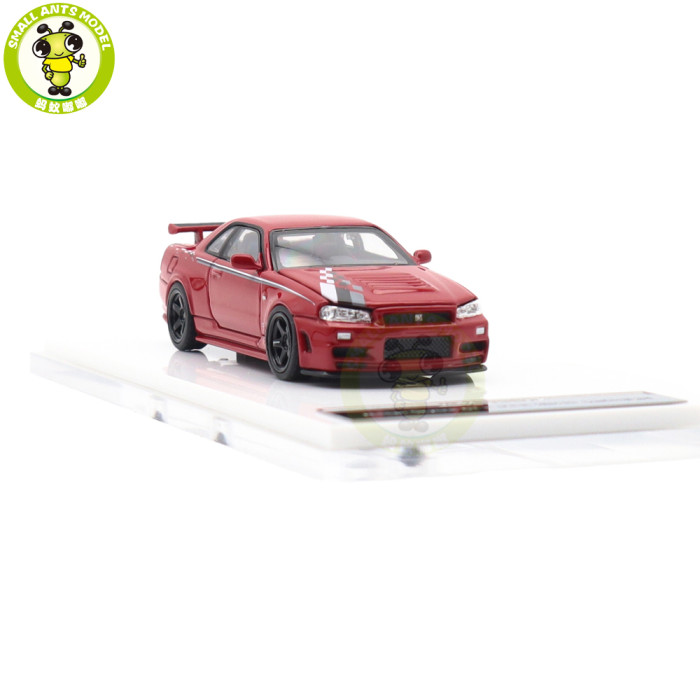 1/64 MOTORHELIX Nissan Skyline GT-R R34 NISMO Diecast Model Toy Car Gifts For Father Friends
