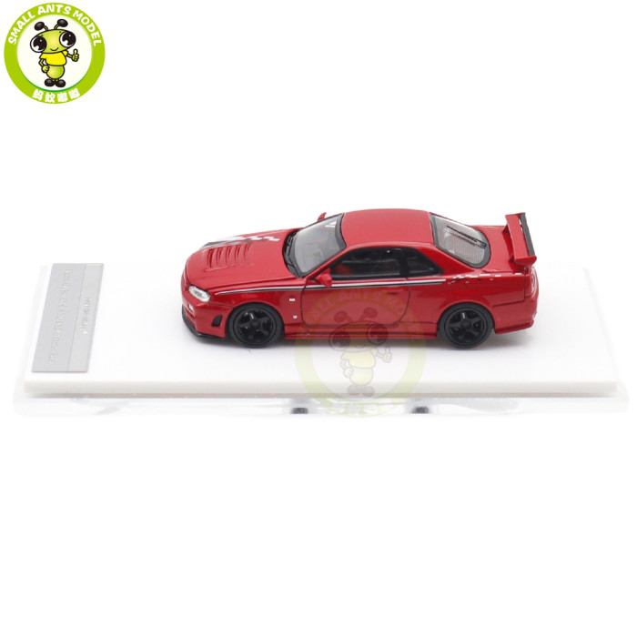 1/64 MOTORHELIX Nissan Skyline GT-R R34 NISMO Diecast Model Toy Car Gifts For Father Friends