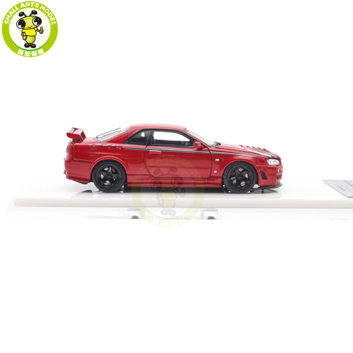 1/64 MOTORHELIX Nissan Skyline GT-R R34 NISMO Diecast Model Toy Car Gifts For Father Friends
