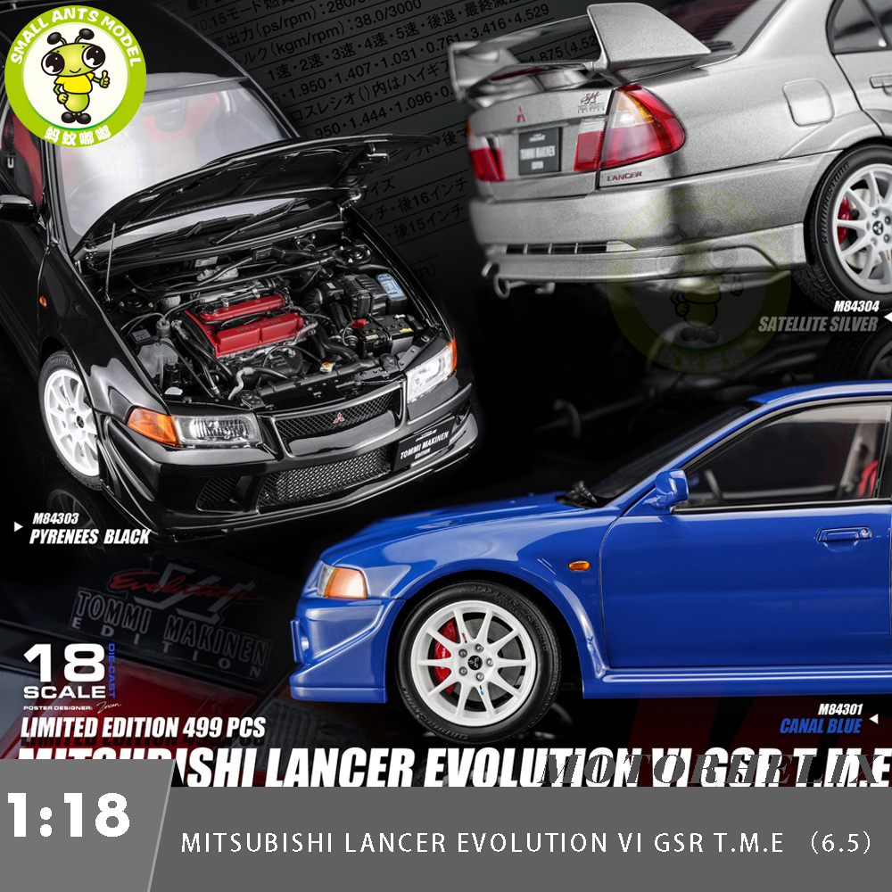 1/18 MOTORHELIX Mitsubishi Lancer Evolution EVO VI 6 (6.5) Diecast