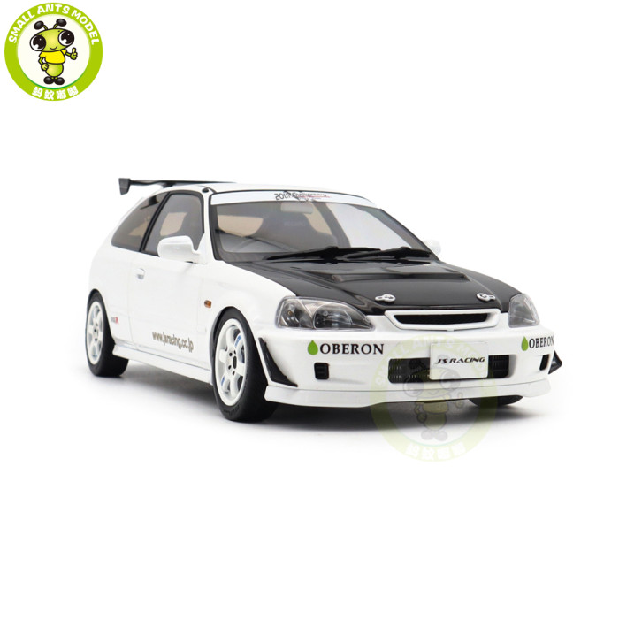 1/18 MOTORHELIX Honda Civic Type R EK9 J's Racing Diecast Model Toy Car Gifts For Friends