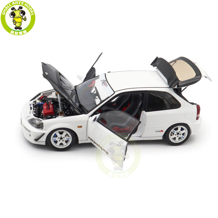 1/18 MOTORHELIX Honda Civic Type R EK9 J's Racing Diecast Model Toy Car Gifts For Friends