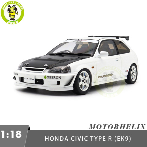 1/18 MOTORHELIX Honda Civic Type R EK9 J's Racing Diecast Model Toy Car Gifts For Friends