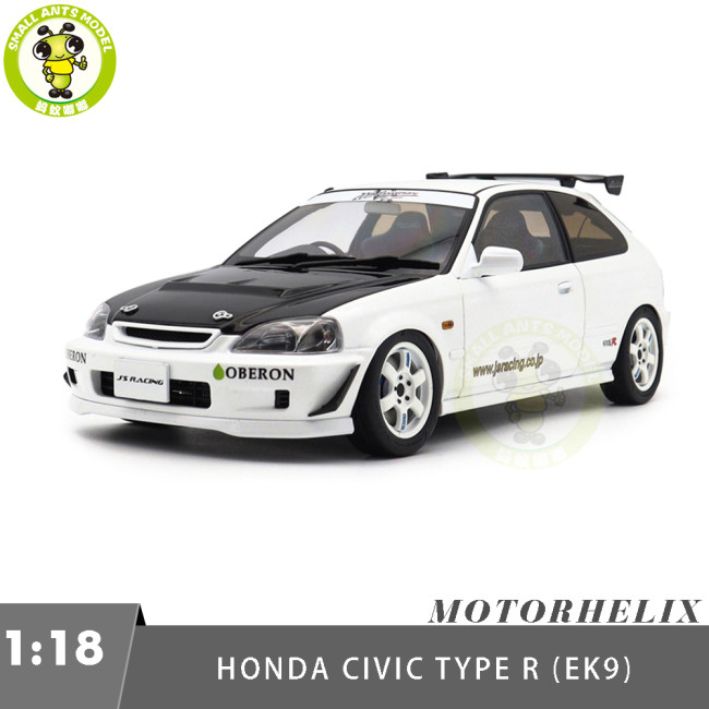 1/18 MOTORHELIX Honda Civic Type R EK9 J's Racing Diecast Model Toy Car Gifts For Friends