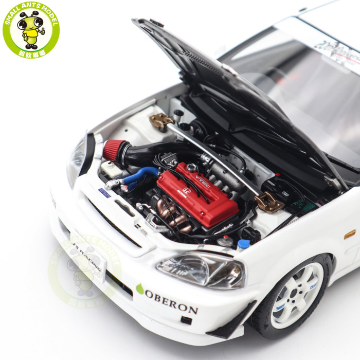 1/18 MOTORHELIX Honda Civic Type R EK9 J's Racing Diecast Model Toy Car Gifts For Friends