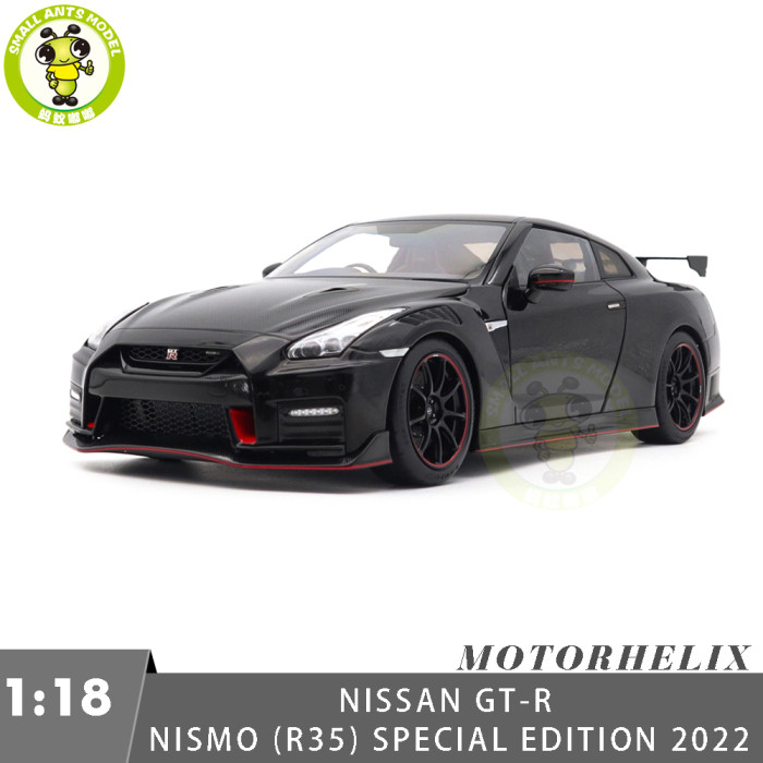 1/18 MOTORHELIX Nissan GT R GT-R R35 NISMO Special Edition 2022 Diecast Model Toy Car Gifts For Father Friends