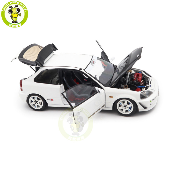 1/18 MOTORHELIX Honda Civic Type R EK9 J's Racing Diecast Model Toy Car Gifts For Friends
