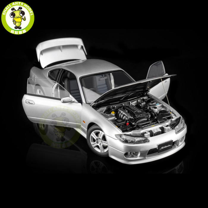 Pre-order 1/18 MOTORHELIX Nissan Silvia S15 Spec-R Aero 1999 Diecast Model Toy Car Gifts For Father Friends