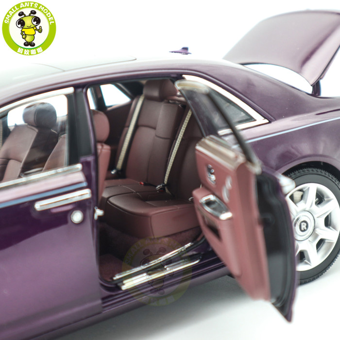 1/18 Rolls-Royce Ghost Kyosho 08802TPS Purple/Silver Diecast Model Toy Car Gifts For Father Friends