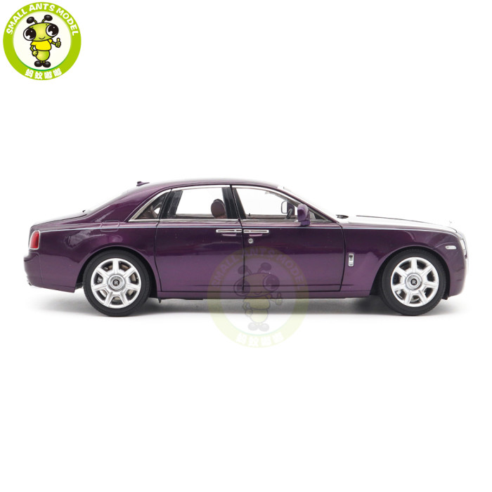 1/18 Rolls-Royce Ghost Kyosho 08802TPS Purple/Silver Diecast Model Toy Car Gifts For Father Friends