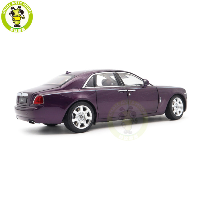 1/18 Rolls-Royce Ghost Kyosho 08802TPS Purple/Silver Diecast Model Toy Car Gifts For Father Friends