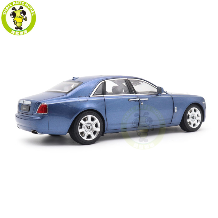 1/18 Rolls-Royce Ghost Kyosho 08802MBS Blue/Silver Diecast Model Toy Car Gifts For Father Friends