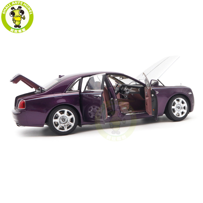 1/18 Rolls-Royce Ghost Kyosho 08802TPS Purple/Silver Diecast Model Toy Car Gifts For Father Friends