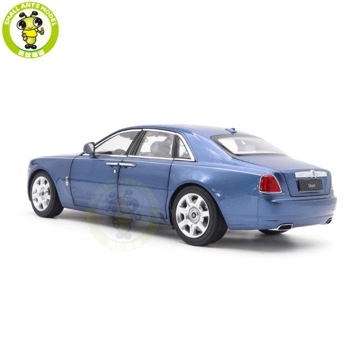 1/18 Rolls-Royce Ghost Kyosho 08802MBS Blue/Silver Diecast Model Toy Car Gifts For Father Friends