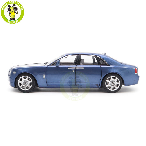 1/18 Rolls-Royce Ghost Kyosho 08802MBS Blue/Silver Diecast Model Toy Car Gifts For Father Friends