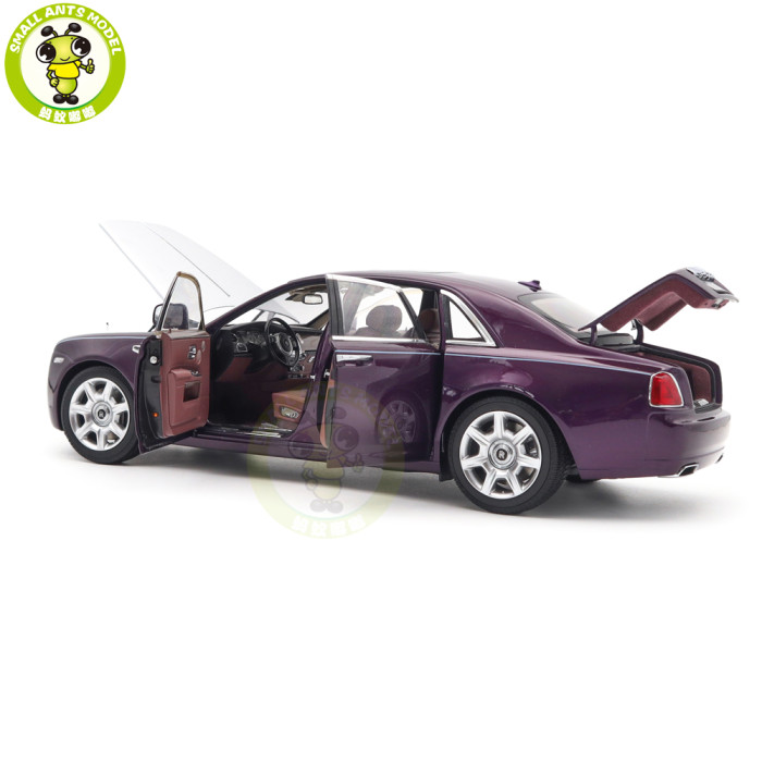 1/18 Rolls-Royce Ghost Kyosho 08802TPS Purple/Silver Diecast Model Toy Car Gifts For Father Friends