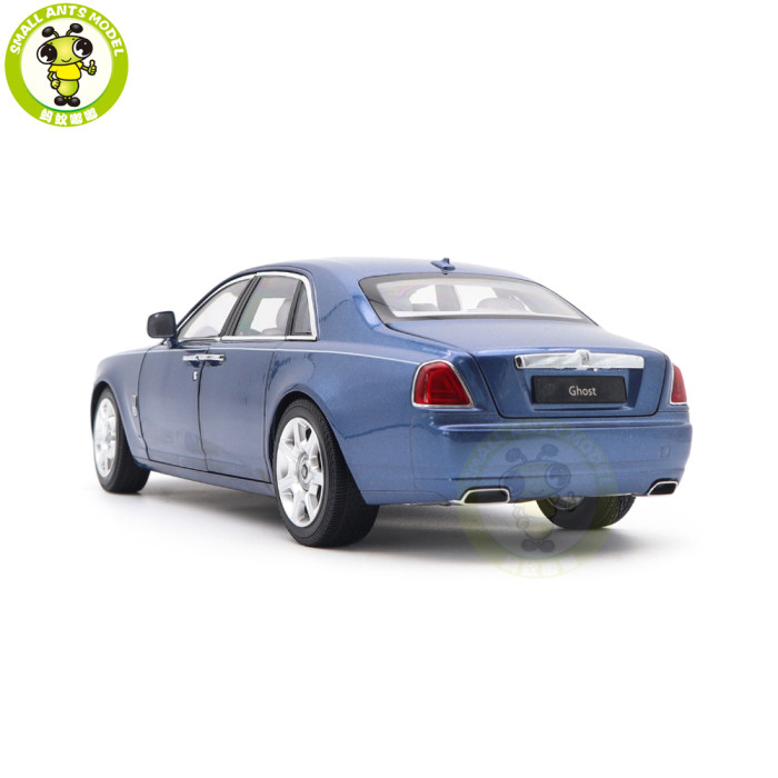 1/18 Rolls-Royce Ghost Kyosho 08802MBS Blue/Silver Diecast Model Toy Car Gifts For Father Friends