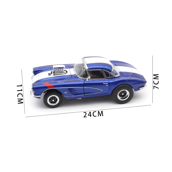 1/18 1961 Chevrolet Corvette Gasser ACME Diecast Model Car Toys Gifts