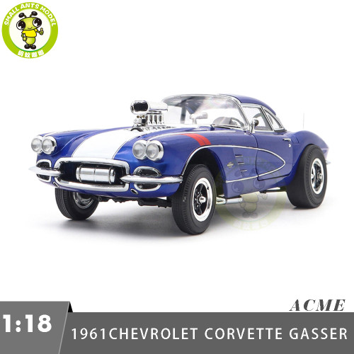 1/18 1961 Chevrolet Corvette Gasser ACME Diecast Model Car Toys Gifts