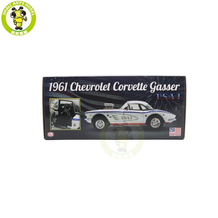 1/18 1961 Chevrolet Corvette Gasser USA 1 ACME Diecast Model Car Toys Gifts