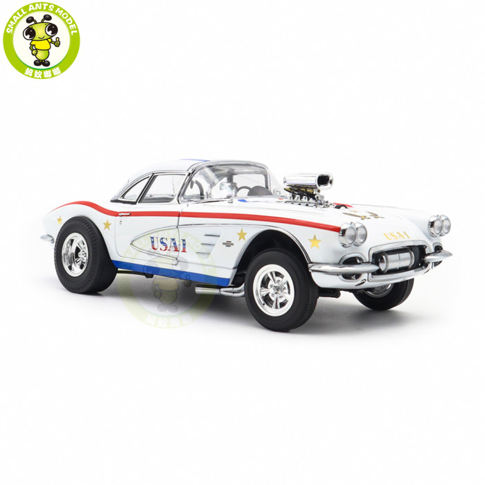 1/18 1961 Chevrolet Corvette Gasser USA 1 ACME Diecast Model Car Toys Gifts
