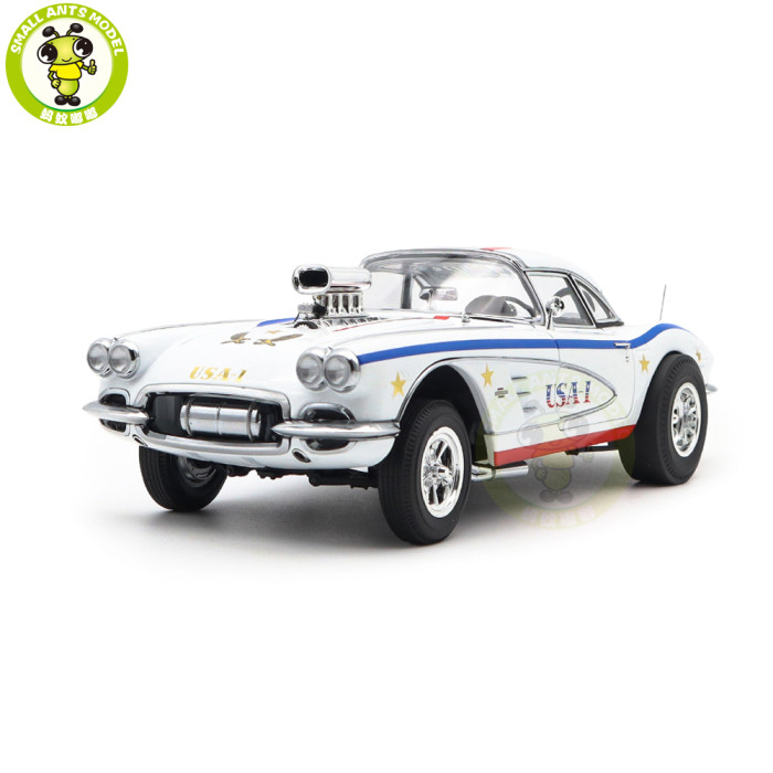 1/18 1961 Chevrolet Corvette Gasser USA 1 ACME Diecast Model Car Toys Gifts