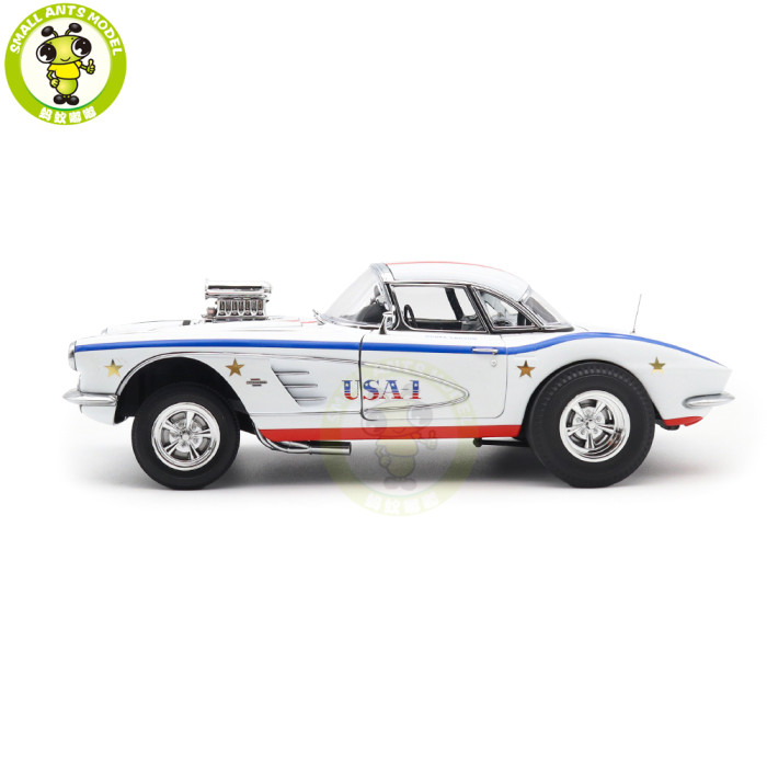 1/18 1961 Chevrolet Corvette Gasser USA 1 ACME Diecast Model Car Toys Gifts