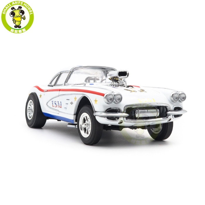 1/18 1961 Chevrolet Corvette Gasser USA 1 ACME Diecast Model Car Toys Gifts