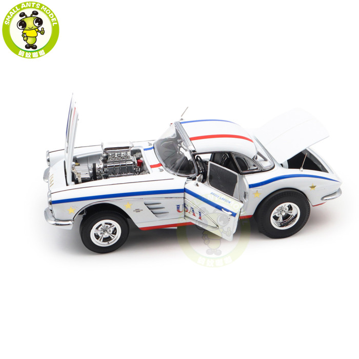 1/18 1961 Chevrolet Corvette Gasser USA 1 ACME Diecast Model Car Toys Gifts
