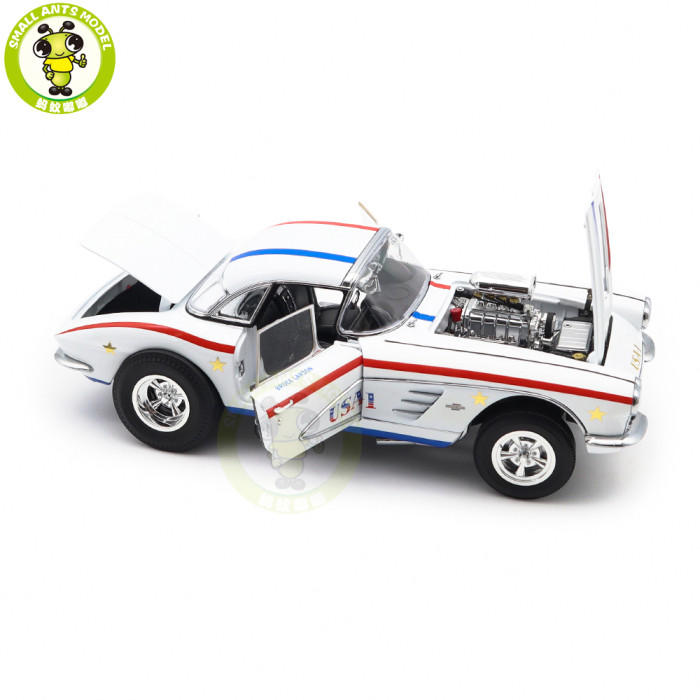 1/18 1961 Chevrolet Corvette Gasser USA 1 ACME Diecast Model Car Toys Gifts